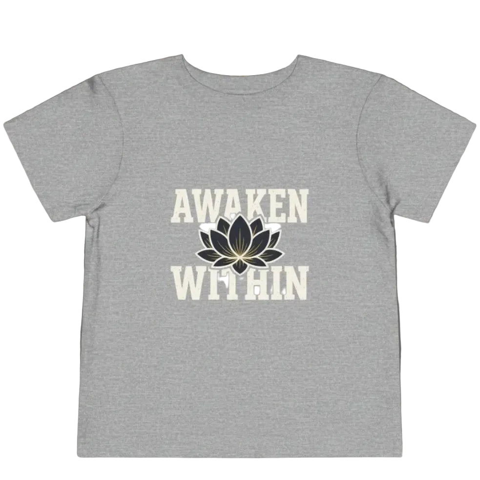Awaken Within Lotus Toddler Tee "It's a New Day" Inspirational Kids Shirt