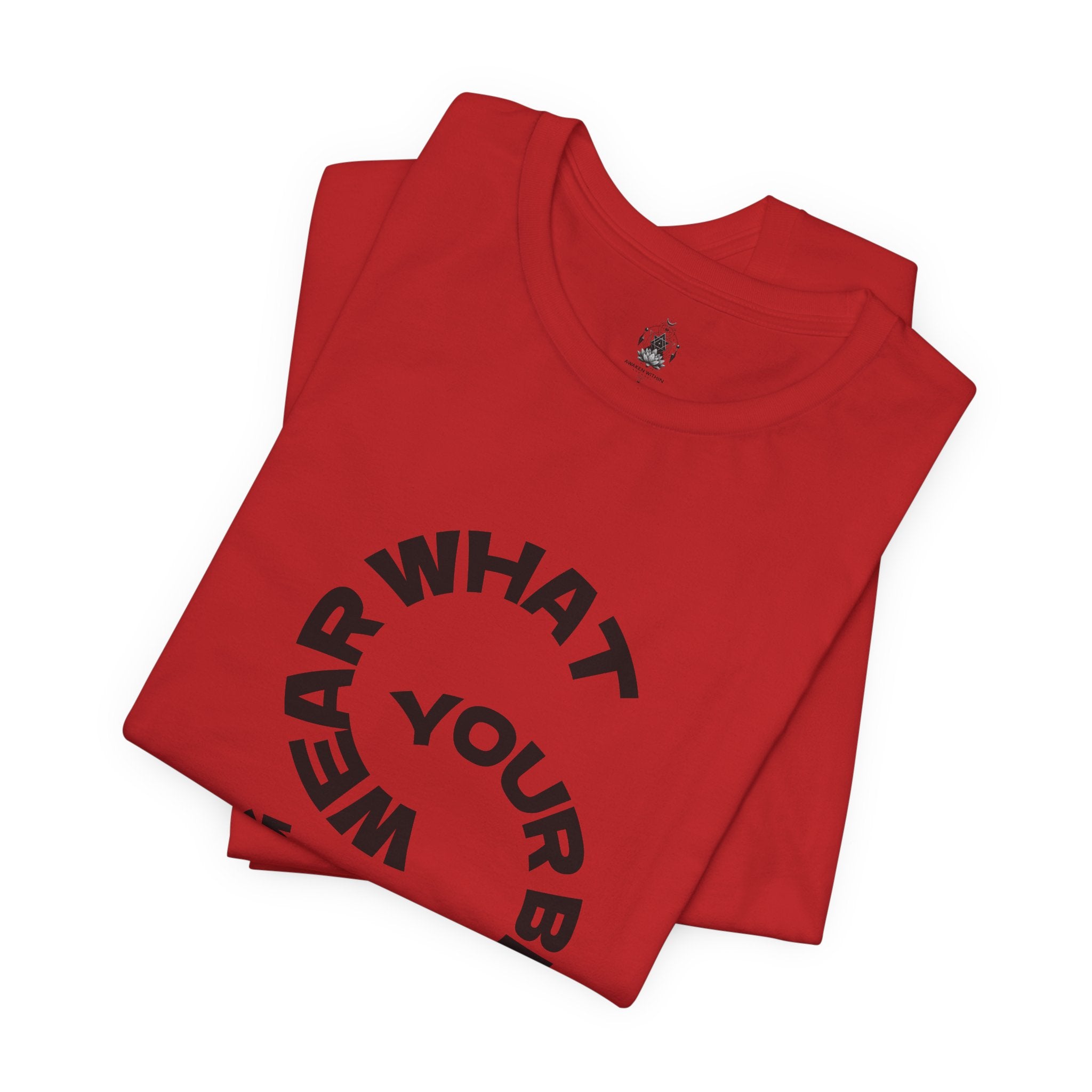 Circular “Wear What You’re Becoming” Tee — Minimal Graphic Short Sleeve