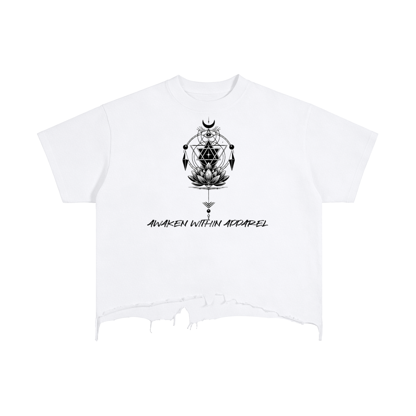 Awaken Within Sacred Geometry Set - Tee front view