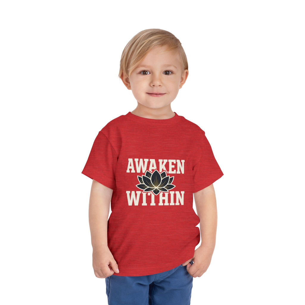 Awaken Within Lotus Toddler Tee — "It's a New Day" Inspirational Kids Shirt