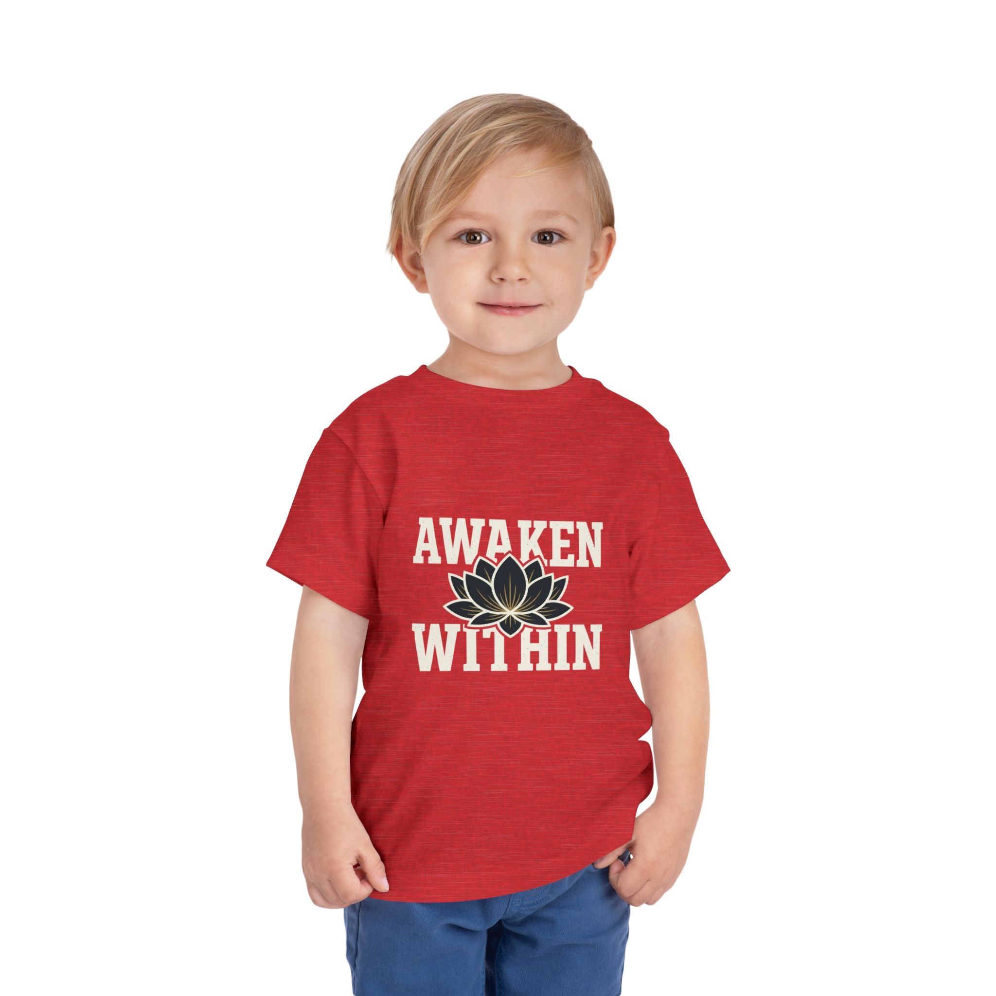 Awaken Within Lotus Toddler Tee — "It's a New Day" Inspirational Kids Shirt