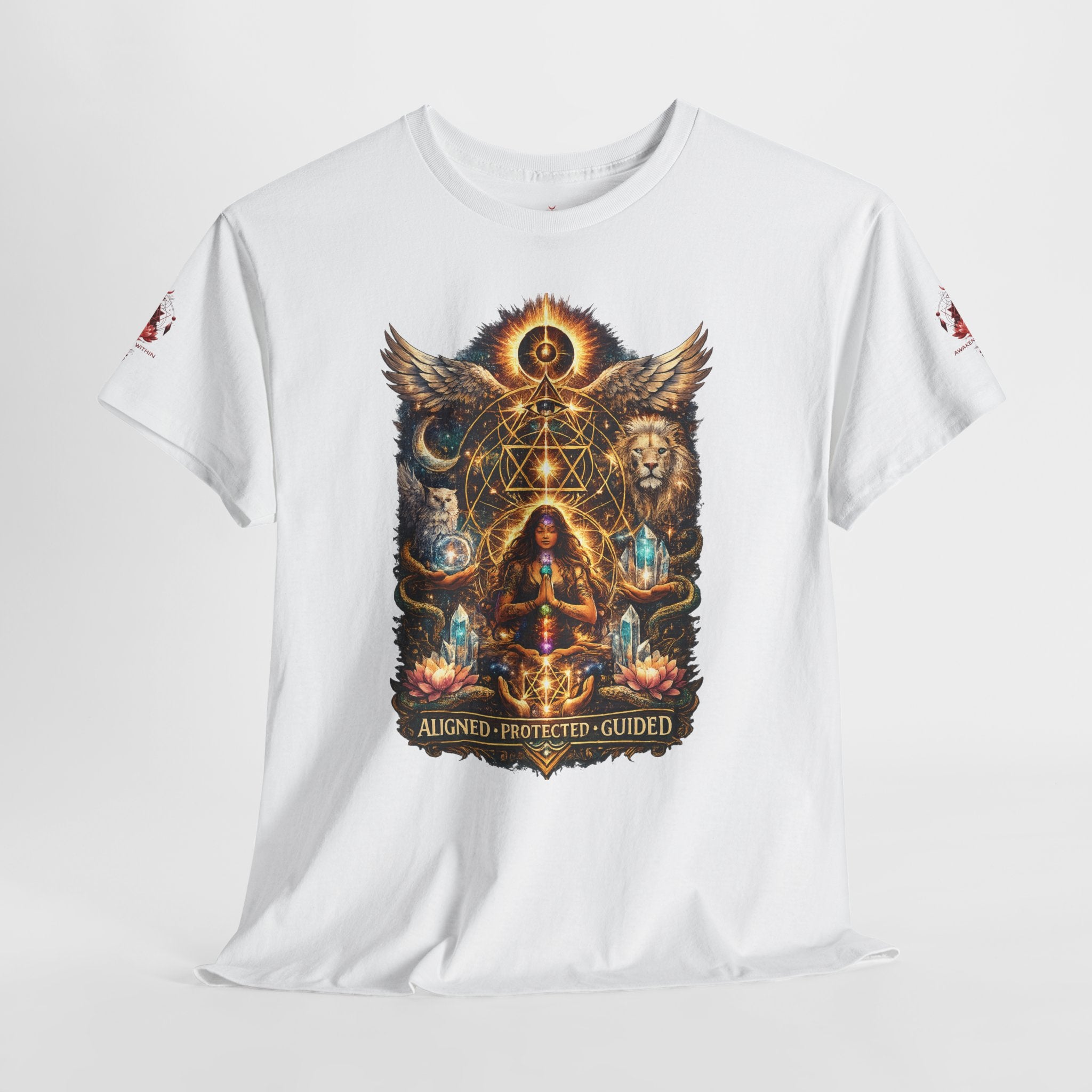 'Anchored, Protected, Guided' Sacred Geometry T-Shirt