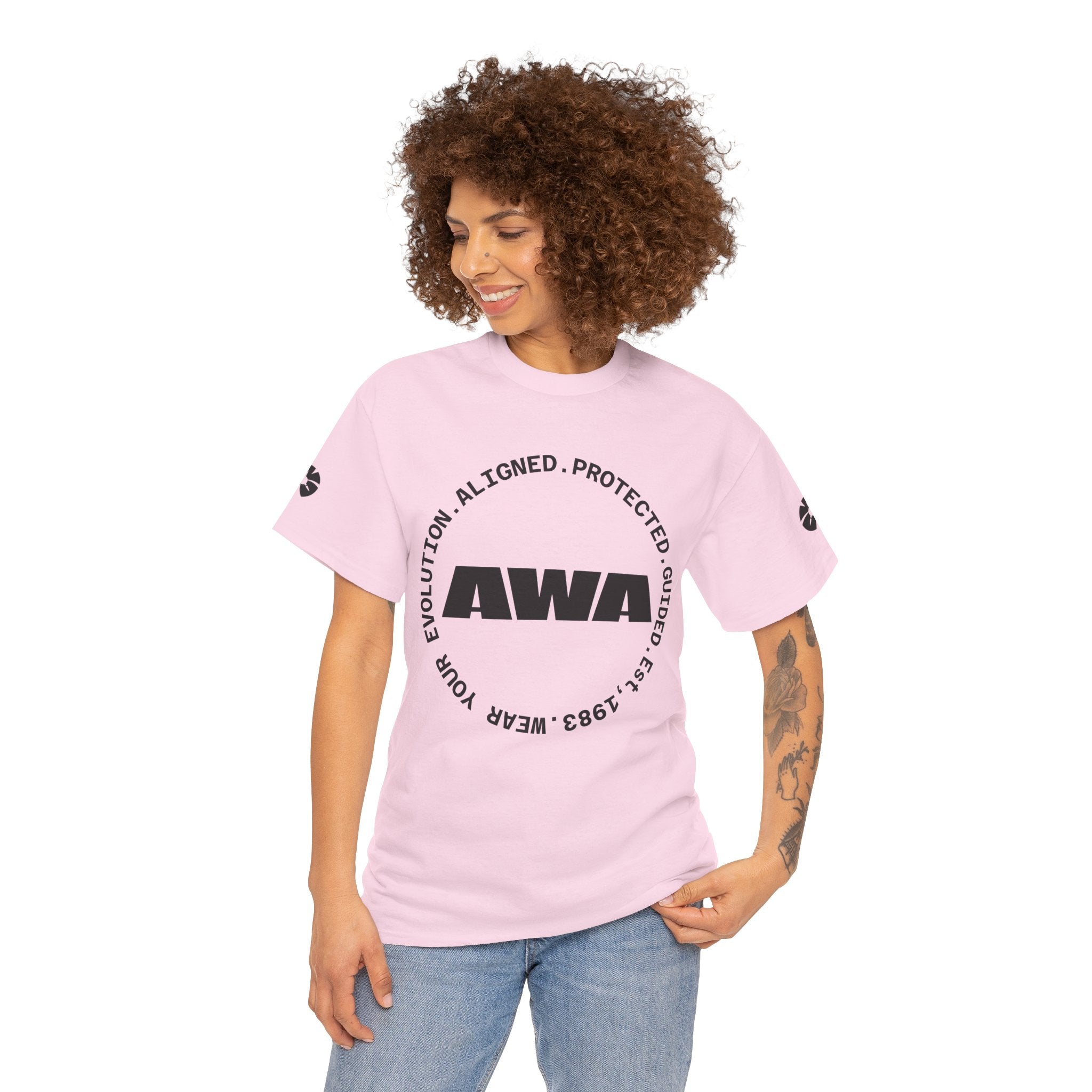 AWA Logo Tee — Minimalist Graphic Cotton T-Shirt - Awaken Within Apparel