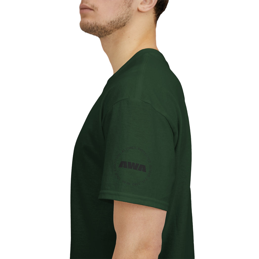 Lotus Moon Tee — "Elevated Minds" Spiritual Graphic T-Shirt - Awaken Within Apparel