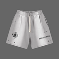 Awaken Within Apparel Sacred Logo- Sun Fade Distressed Shorts