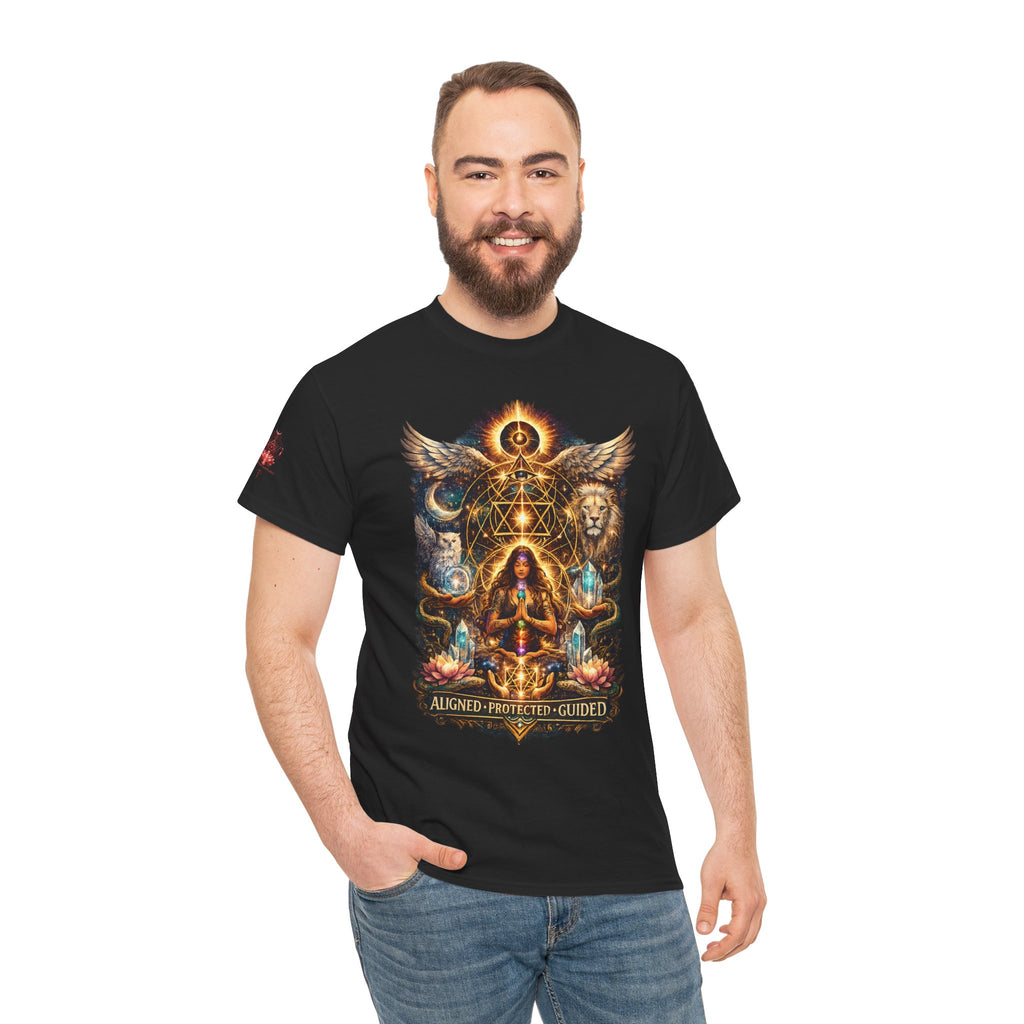 'Anchored, Protected, Guided' Sacred Geometry T-Shirt