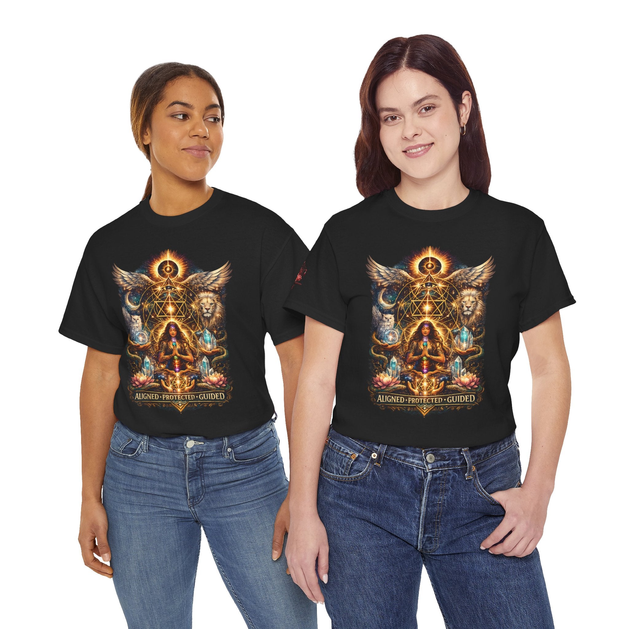 'Anchored, Protected, Guided' Sacred Geometry T-Shirt