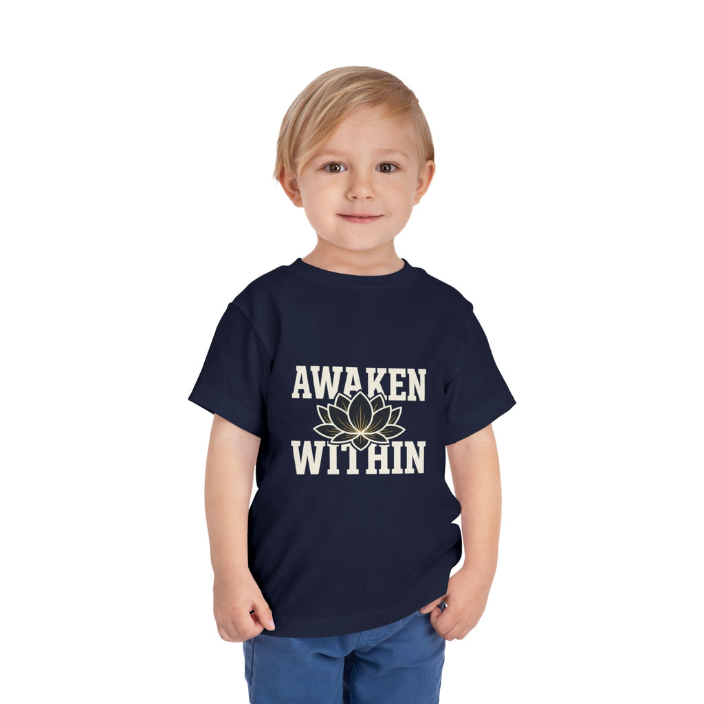 Awaken Within Lotus Toddler Tee — "It's a New Day" Inspirational Kids Shirt