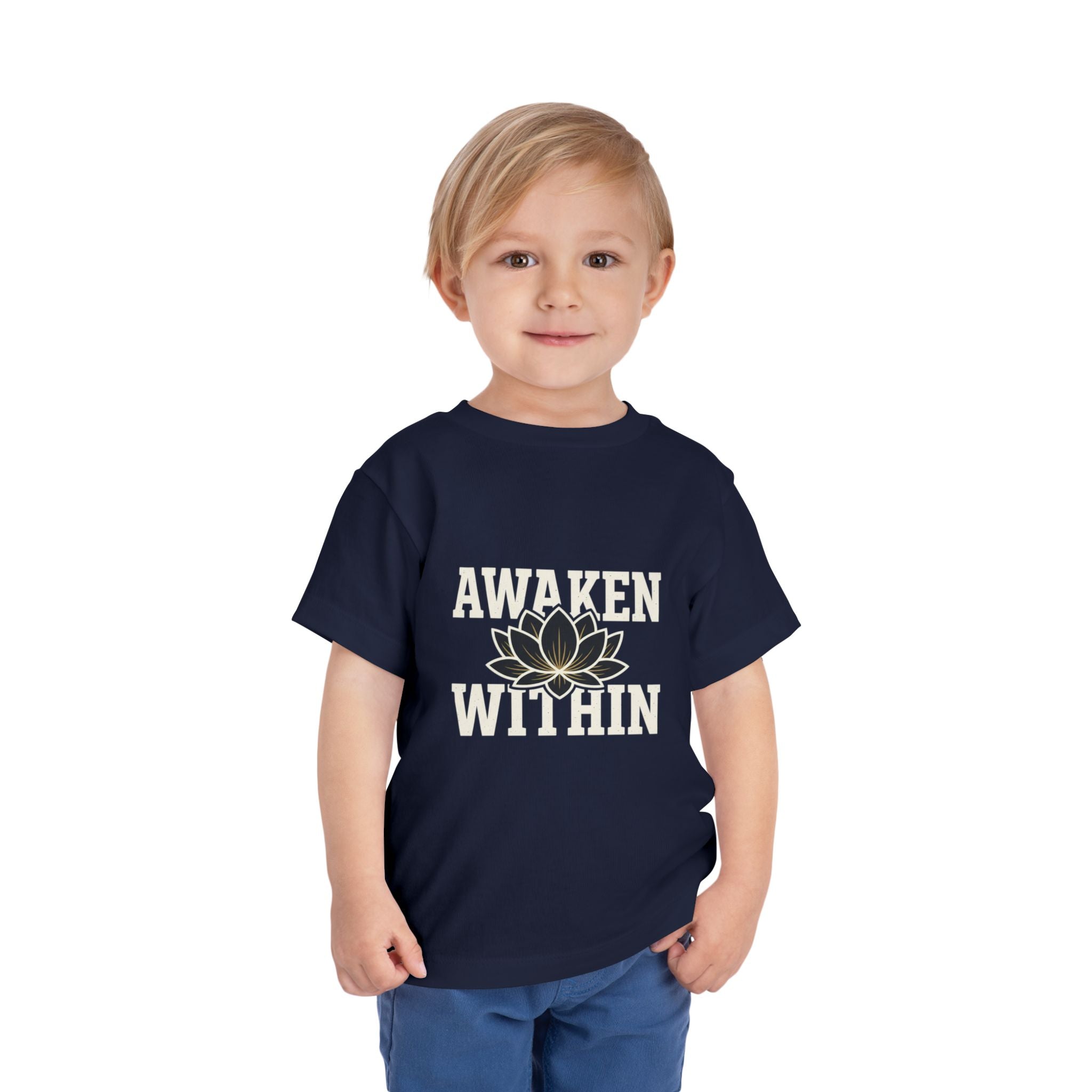 Awaken Within Lotus Toddler Tee — "It's a New Day" Inspirational Kids Shirt