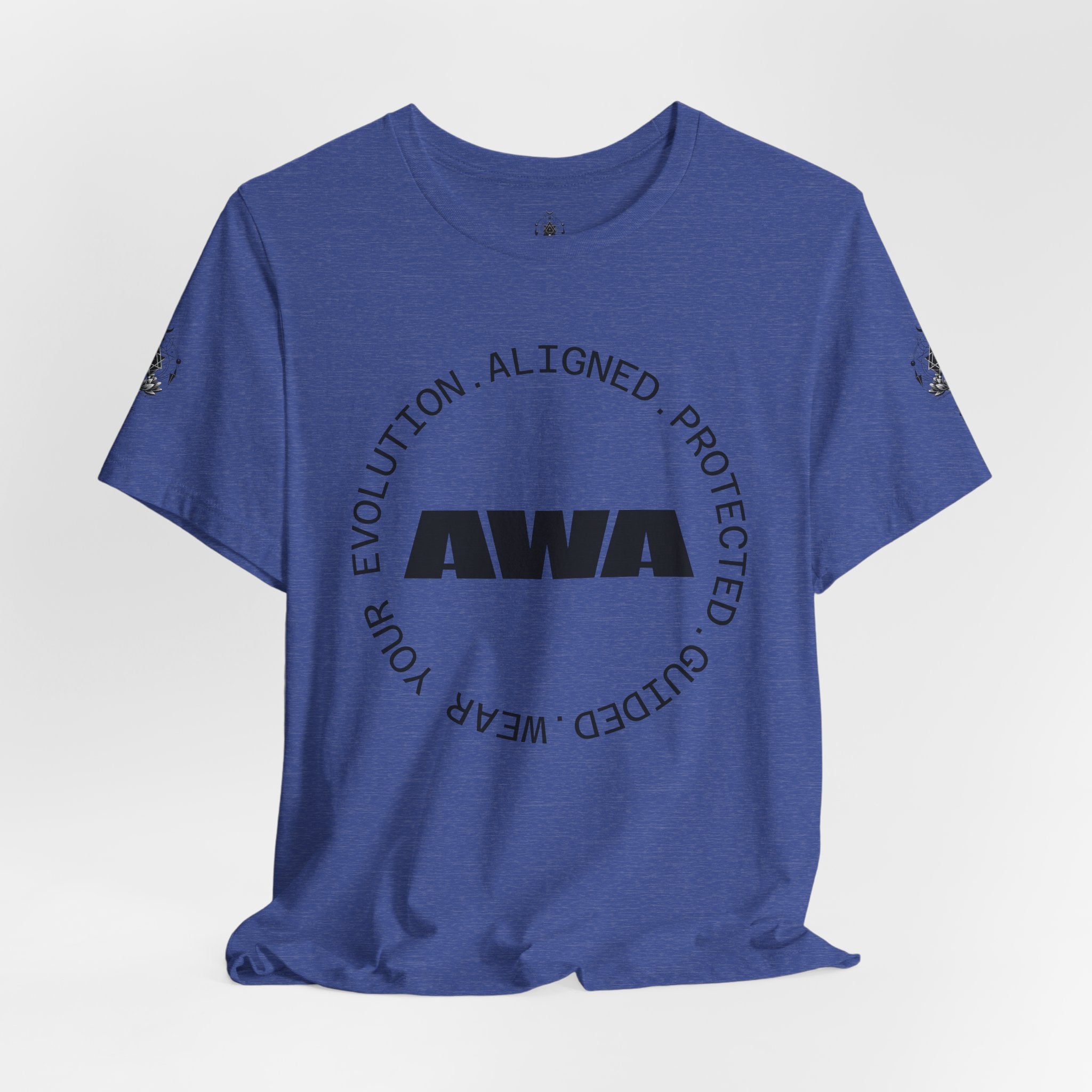 AWA Circle Logo Tee — Minimalist Brand Graphic T-Shirt