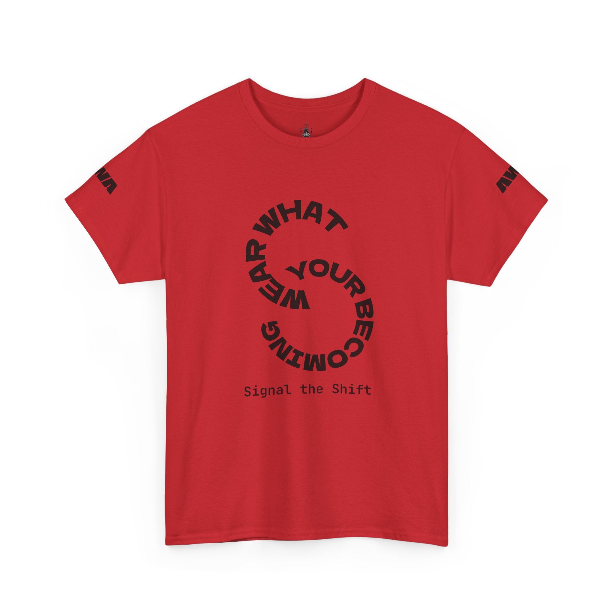 Circular "Wear What You're Becoming" Graphic Tee Minimal Inspirational T-Shirt