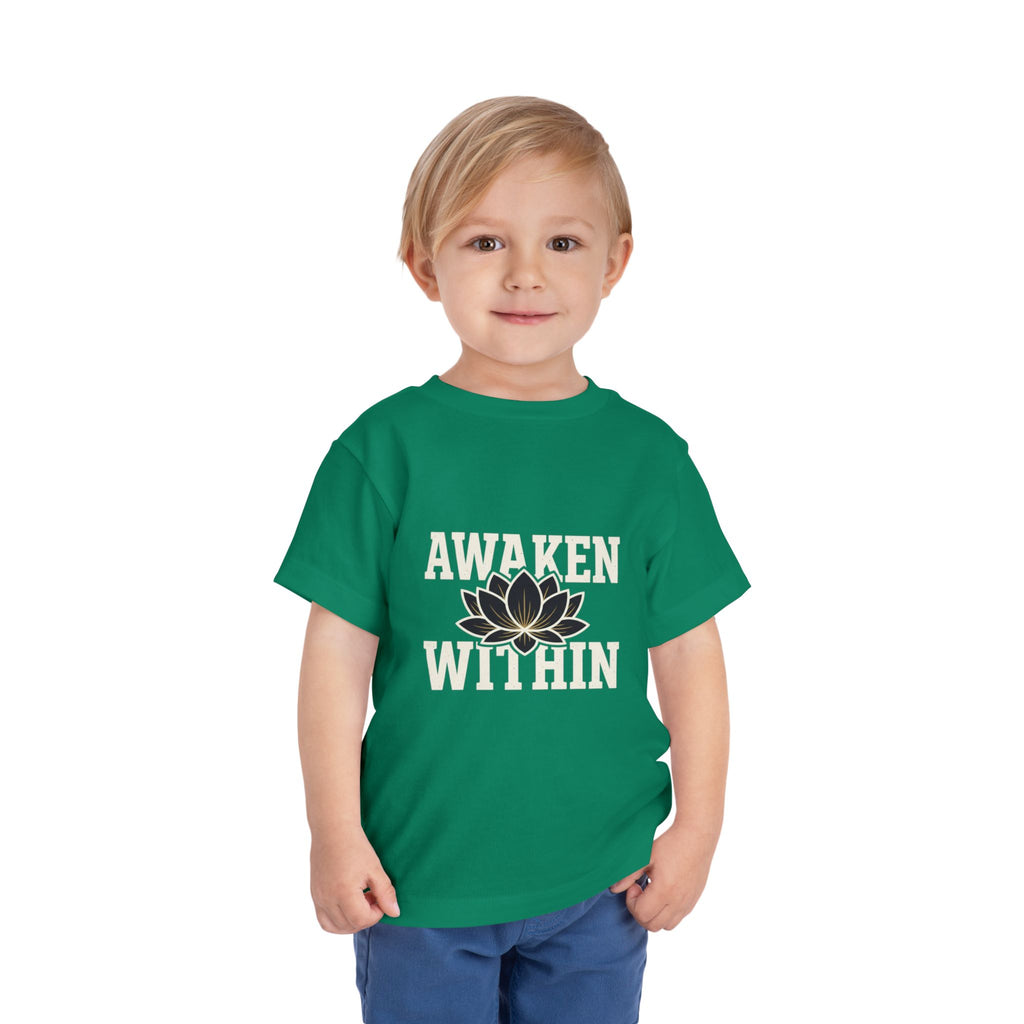 Awaken Within Lotus Toddler Tee — "It's a New Day" Inspirational Kids Shirt