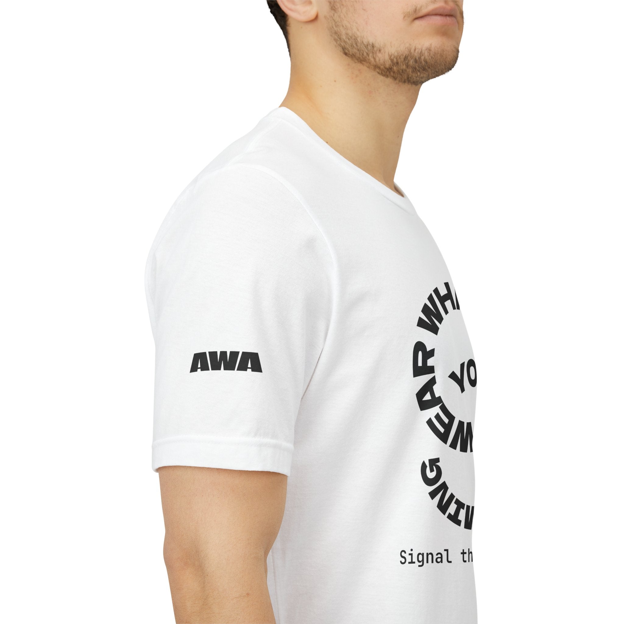 Circular “Wear What You’re Becoming” Tee — Minimal Graphic Short Sleeve