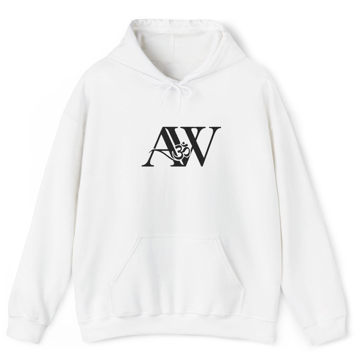 AW Om Monogram Hoodie — Signature Logo Pullover Sweatshirt