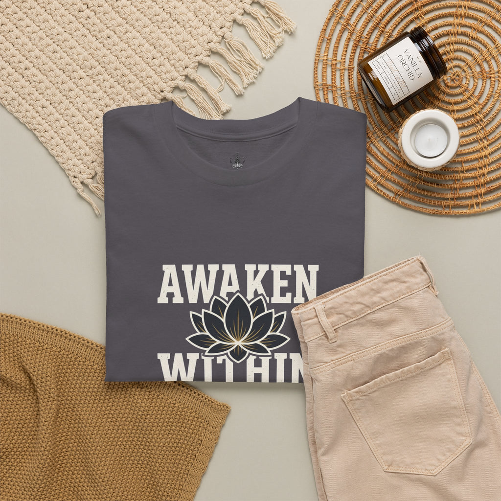 Awaken Within Lotus Tee — Spiritual Yoga Shirt