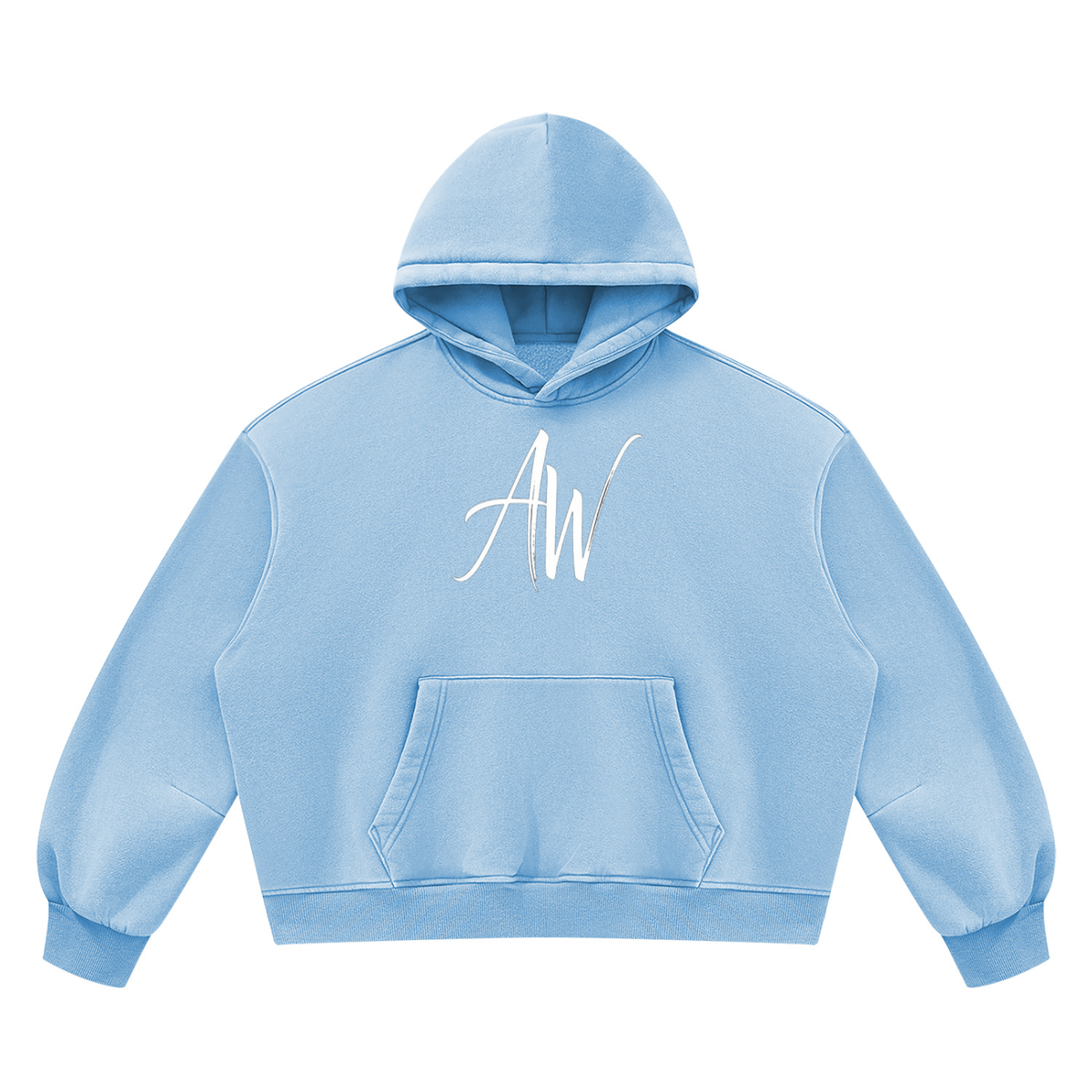 AW Signature Washed Fleece Crop Hoodie