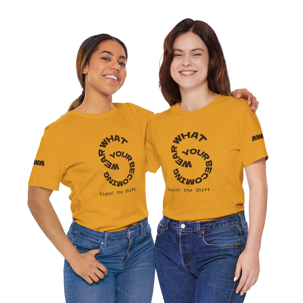 Circular “Wear What You’re Becoming” Tee — Minimal Graphic Short Sleeve