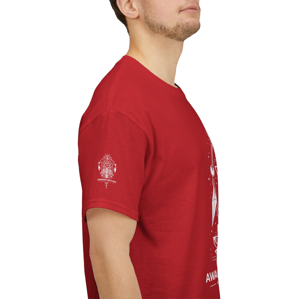 'Awaken Within' Spiritual Lotus Sacred Geometry T-Shirt
