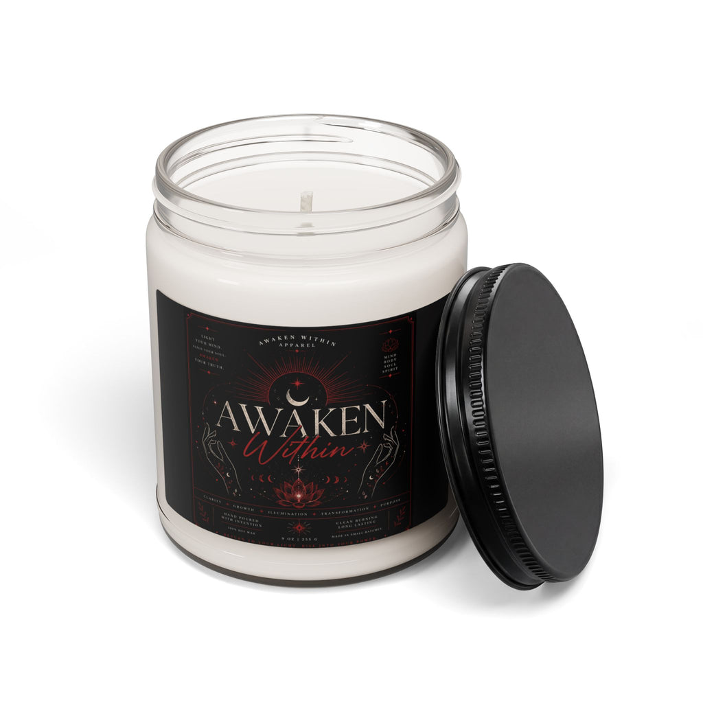 Awaken Within Scented Soy Candle — 9oz Aromatherapy Jar for Meditation & Mindfulness