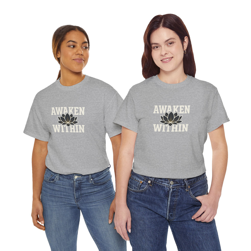 Awaken Within Lotus Tee — Spiritual Yoga Shirt