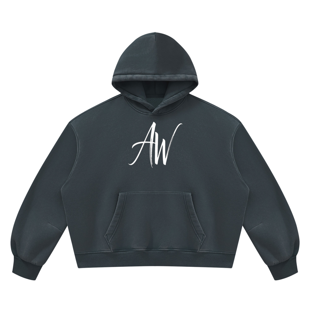 AW Signature Washed Fleece Crop Hoodie