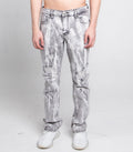 AJ738SL-3 GREY/WHITE VINTAGE SLIM JEANS
