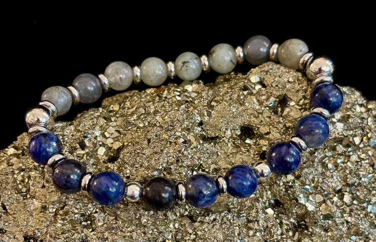 Sodalite & Labradorite Energy Bracelet – Confidence, Clarity & Protection