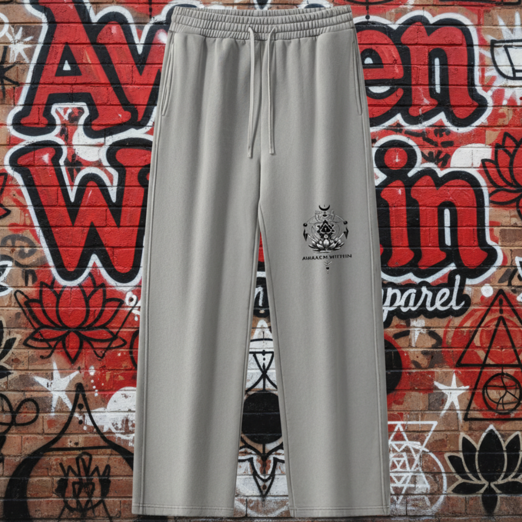 Frayed Enzyme Washed Fleece Sweatpants