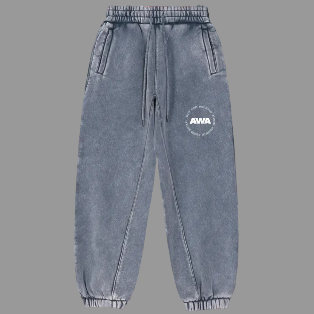 AWA Circle Logo Fleeced Jogger Sweatpants