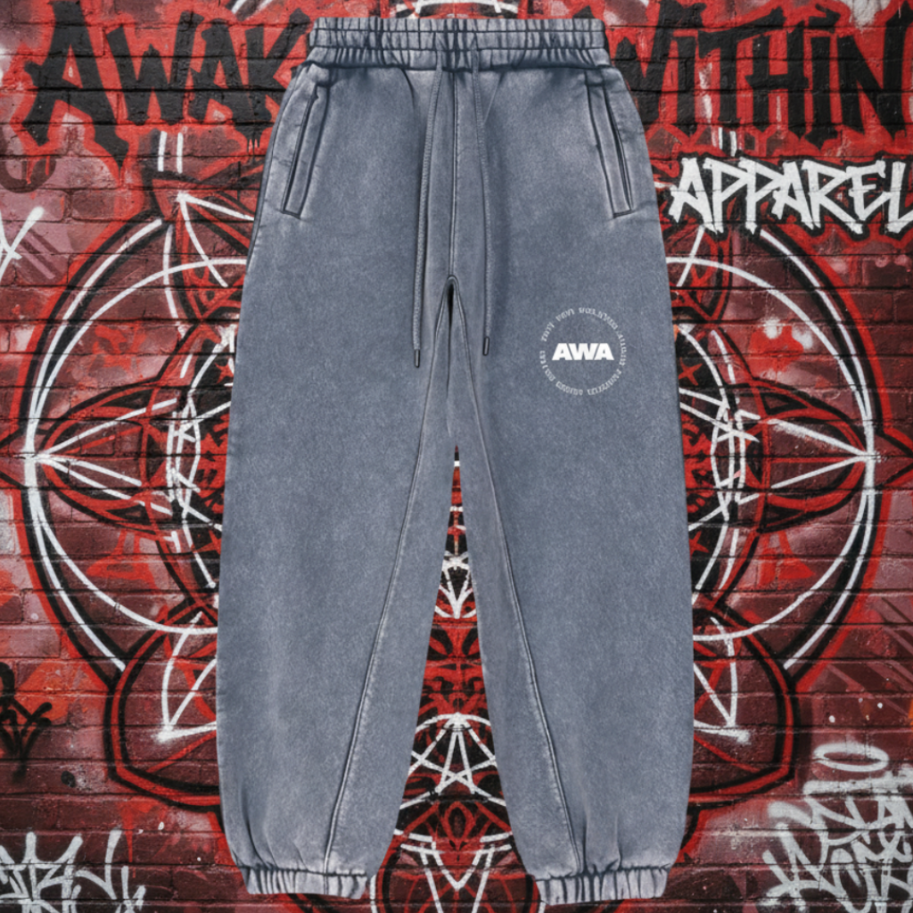 AWA Circle Logo Fleeced Jogger Sweatpants