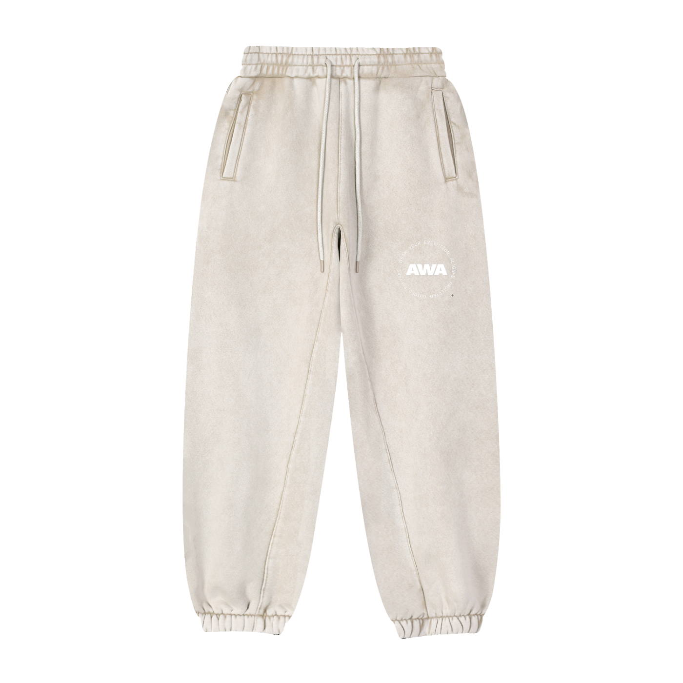 AWA Circle Logo Fleeced Jogger Sweatpants