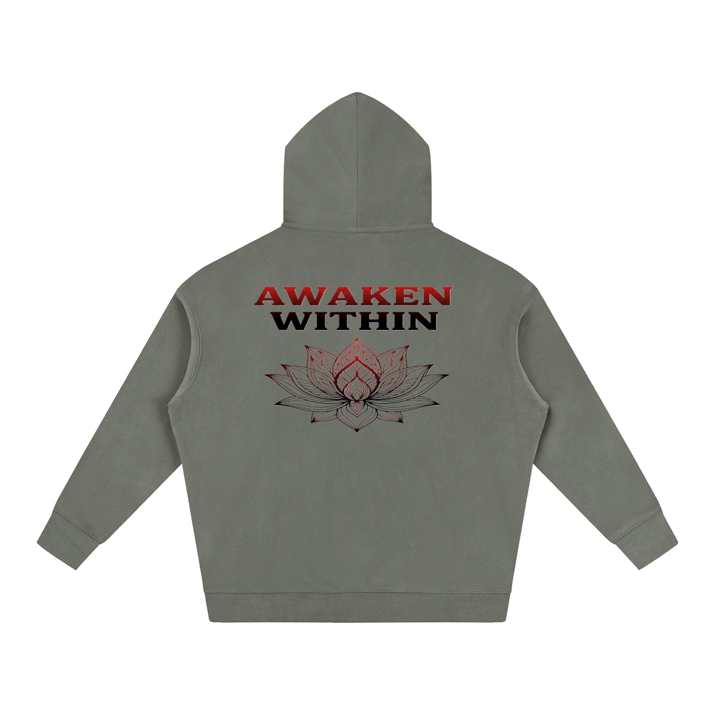 Awaken Within Lotus Oversized Fleece Hoodie