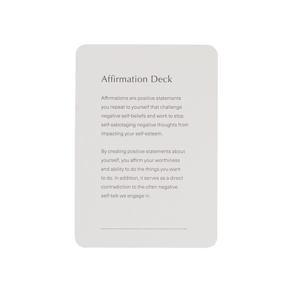 Affirmation Card Deck