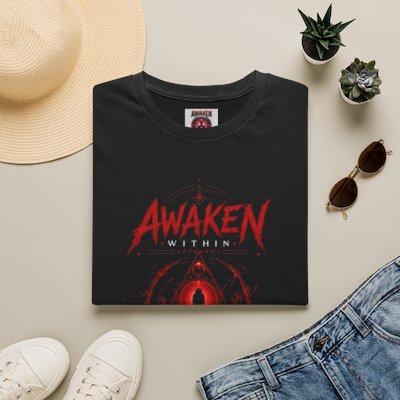 Awaken Meditation T-Shirt — Spiritual Yoga Tee with Chakra Design