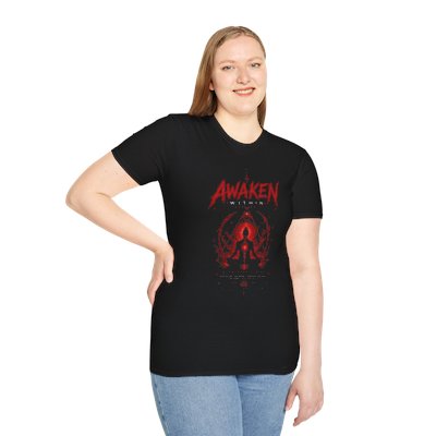 Awaken Meditation T-Shirt — Spiritual Yoga Tee with Chakra Design