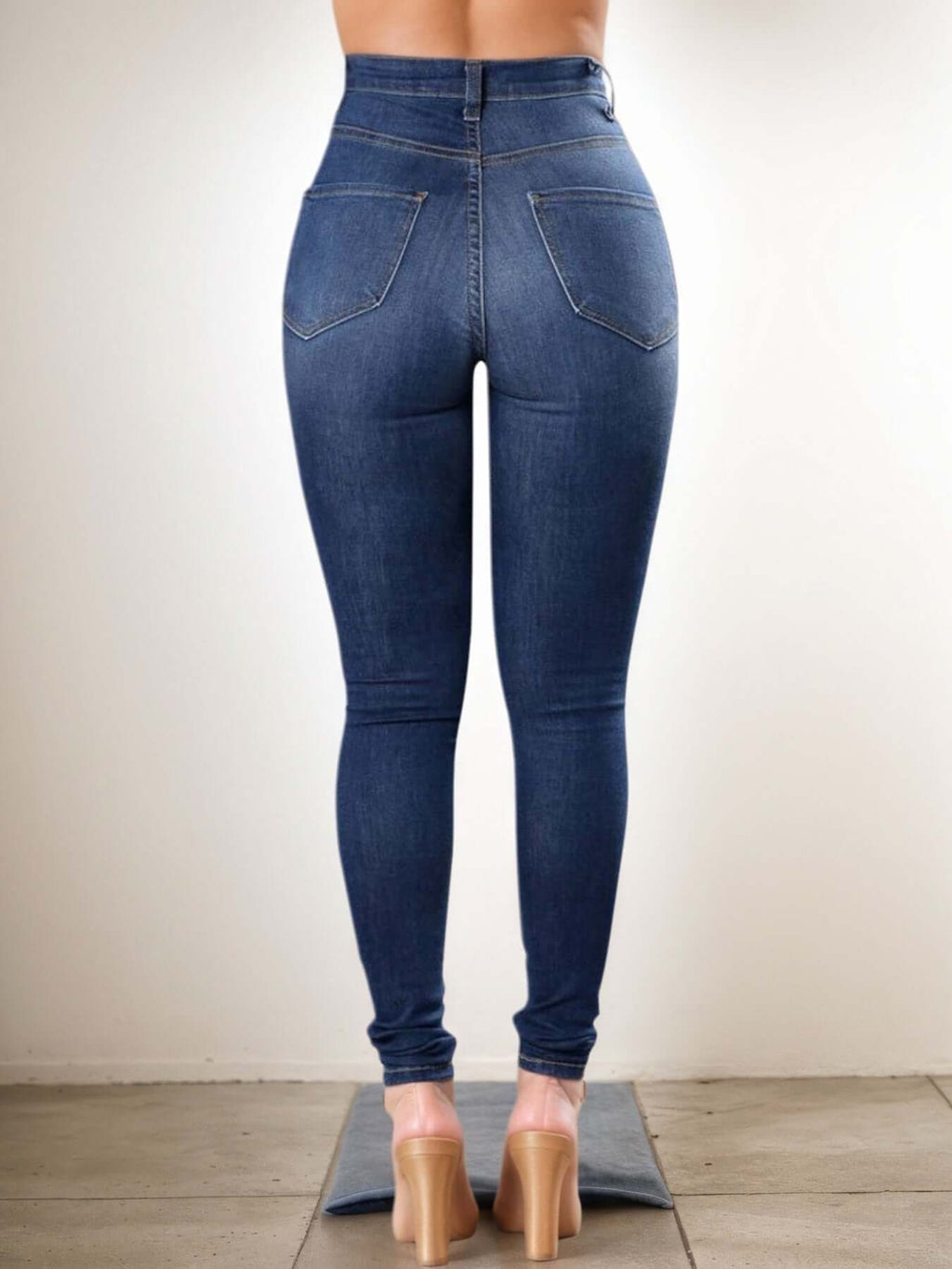 Street Style Sexy Women's Ripped High Waist Jeans - Comfortable and Trendy Ladies Denim Pants