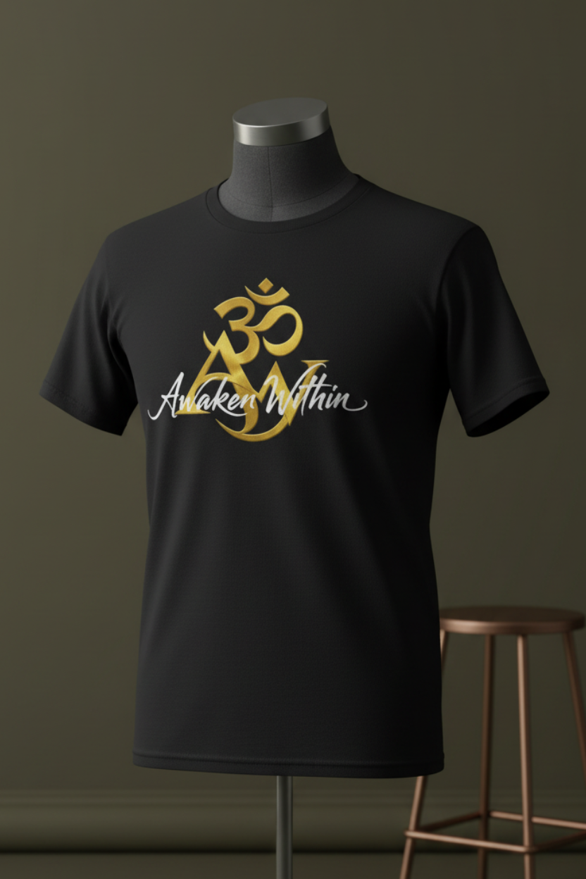 Black spiritual AW tee campaign image