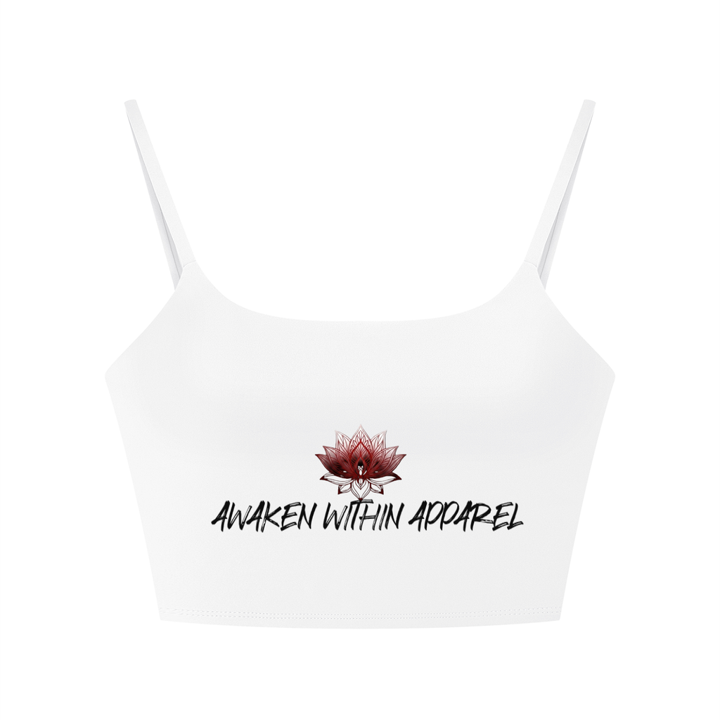 Awaken Within Apparel Lotus Logo- Women's Solid Color Sports Bra