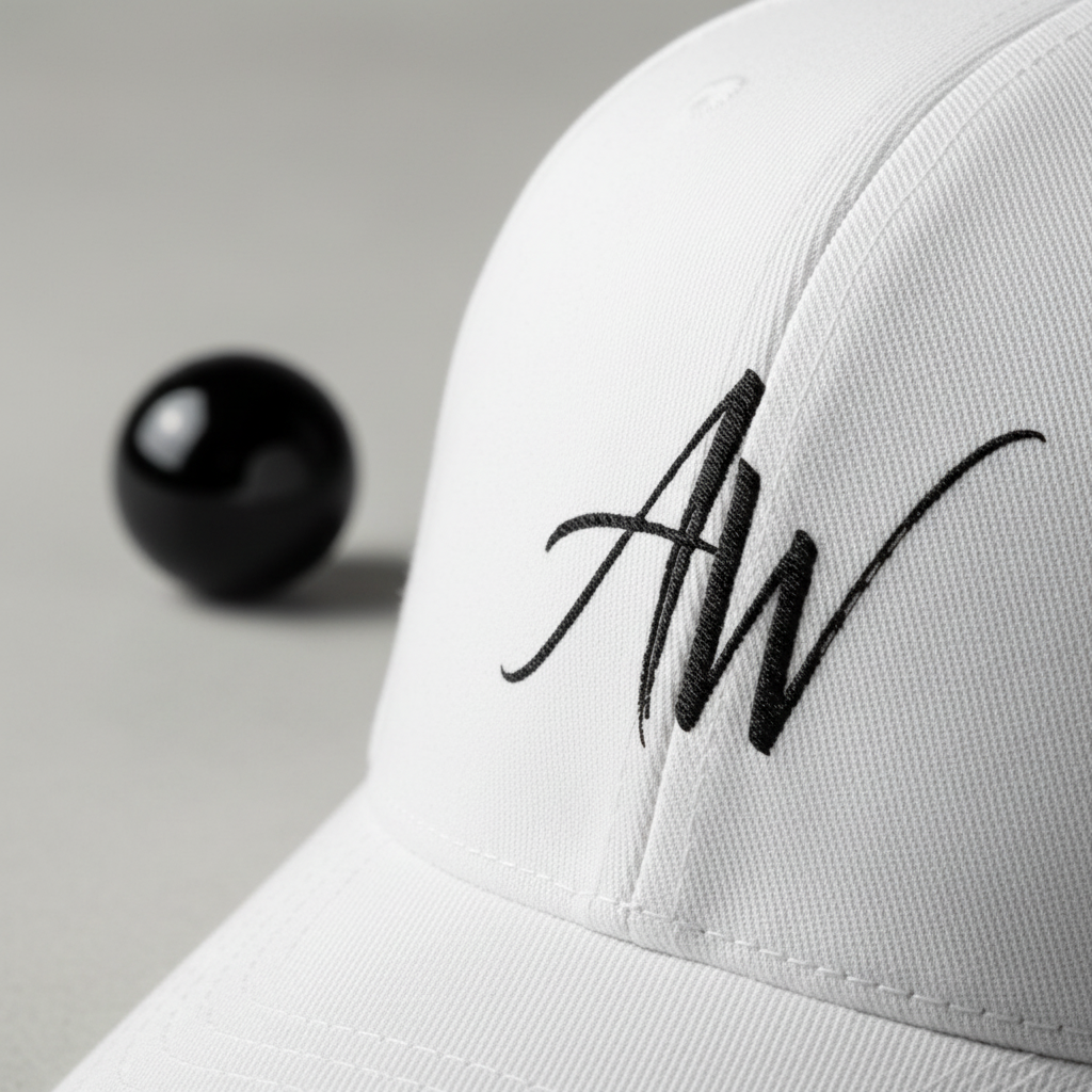 Cap embroidery macro