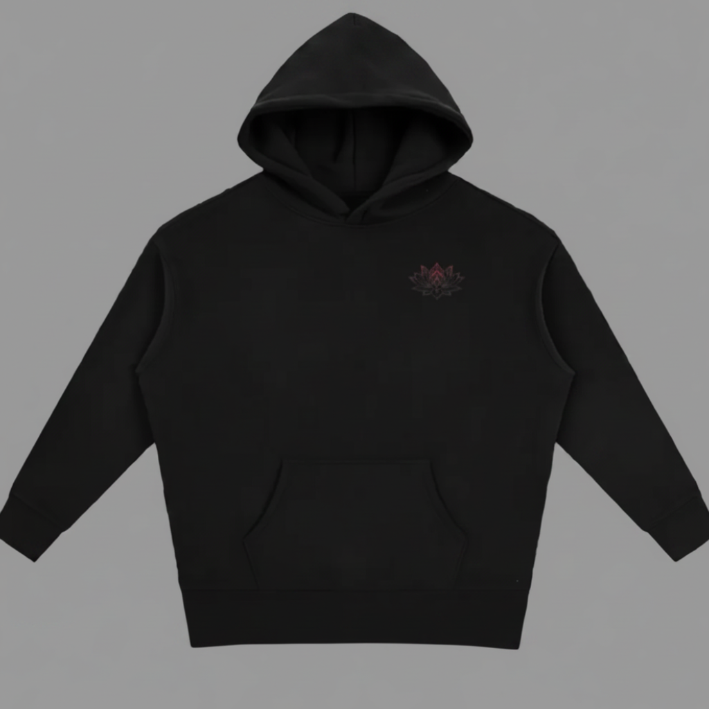 Awaken Within Lotus Oversized Fleece Hoodie