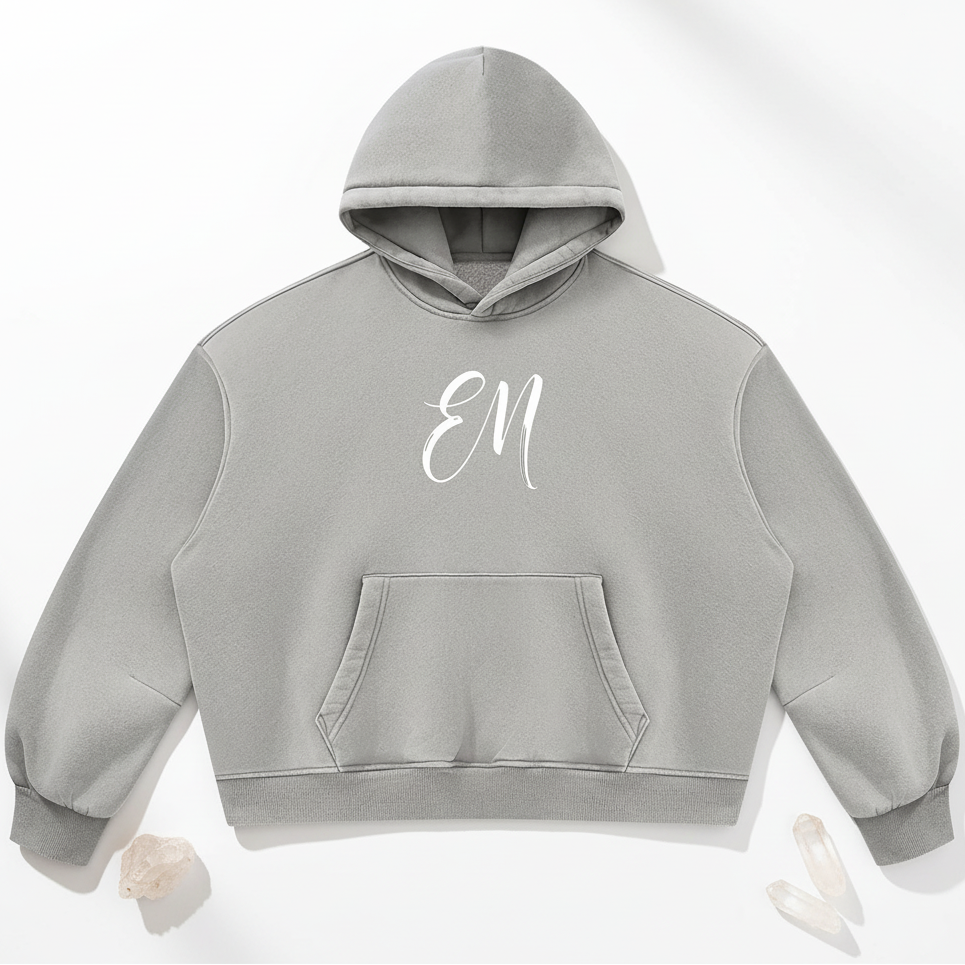 Crystal light flat-lay hoodie