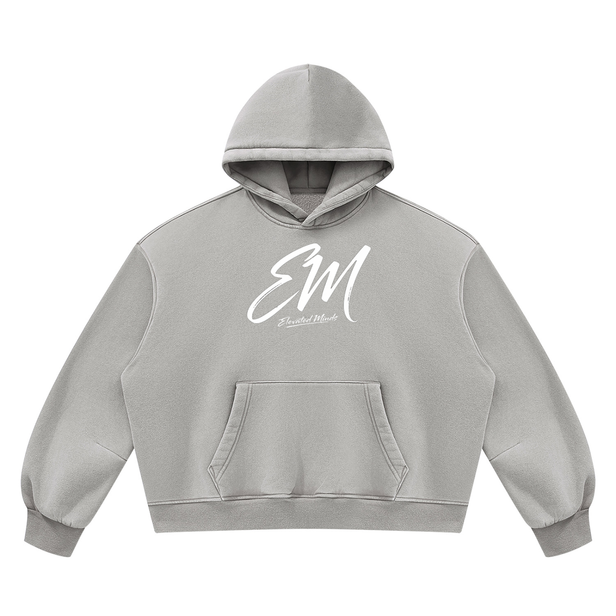 EM Vintage Wash Boxy Fleece Hoodie Vol. 2 — Oversized Unisex Streetwear