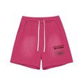 Awaken Within Apparel Lotus Flower- Sun Fade Raw Edge Cotton Shorts