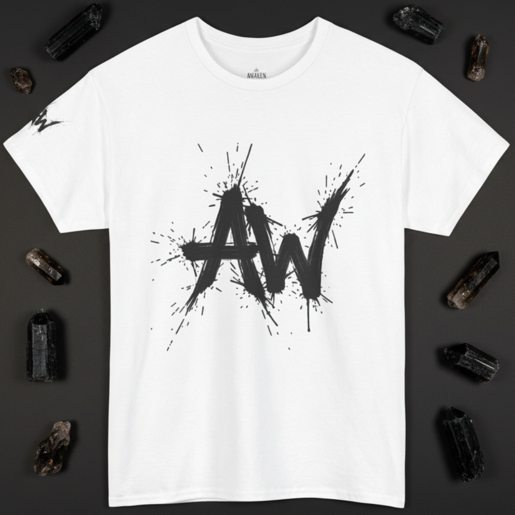 Dark flat-lay Awaken tee