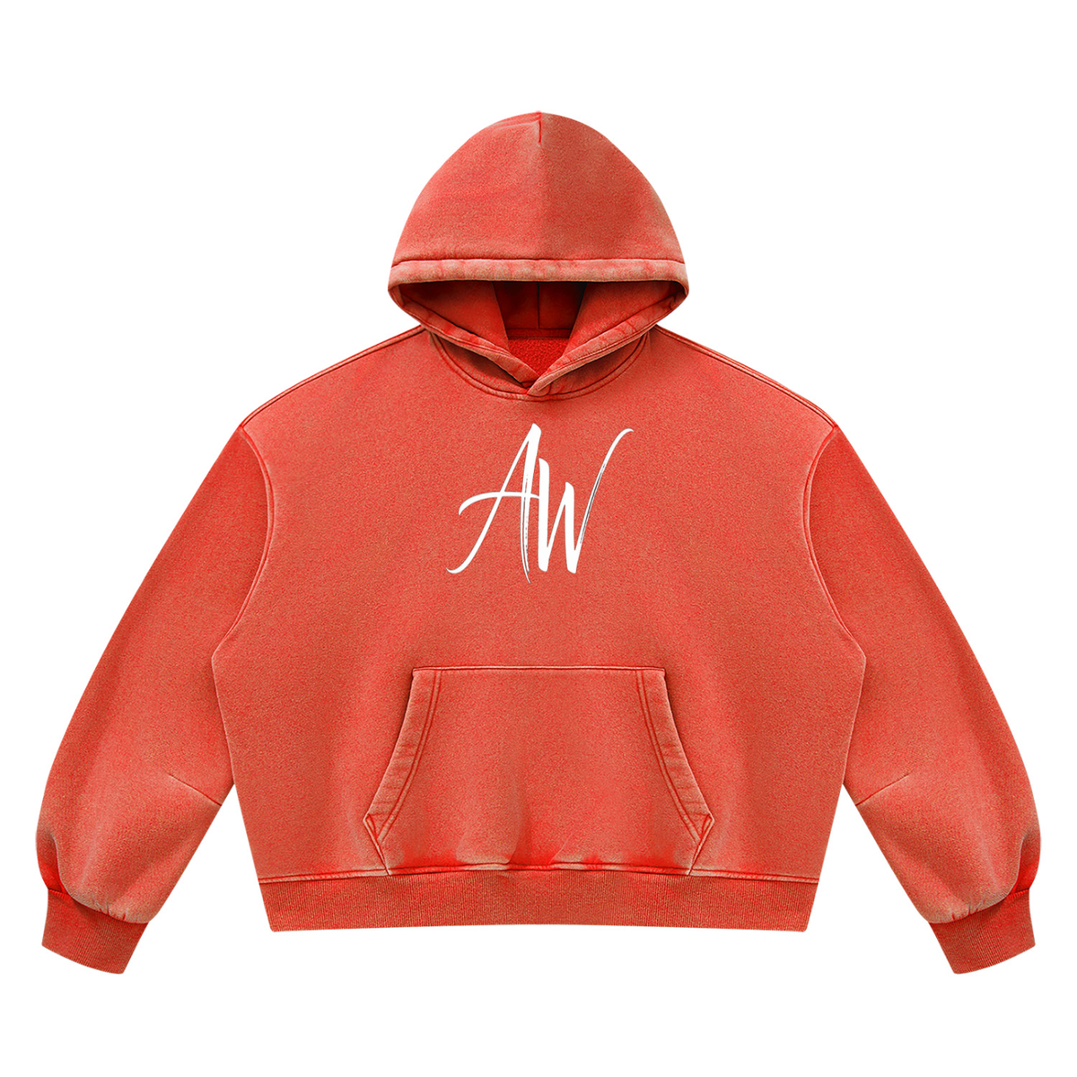 AW Signature Washed Fleece Crop Hoodie