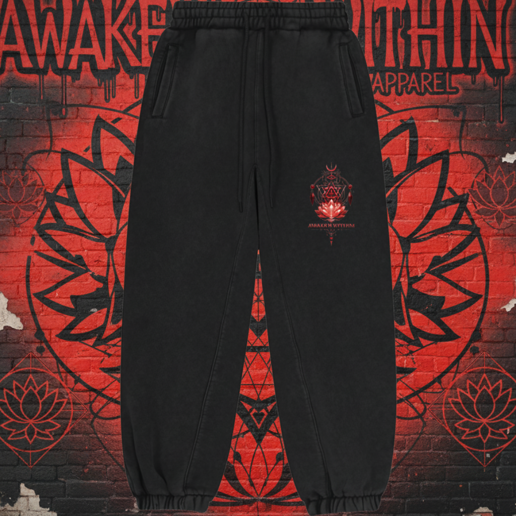 Lotus Bloom Fleece Jogger Sweatpants