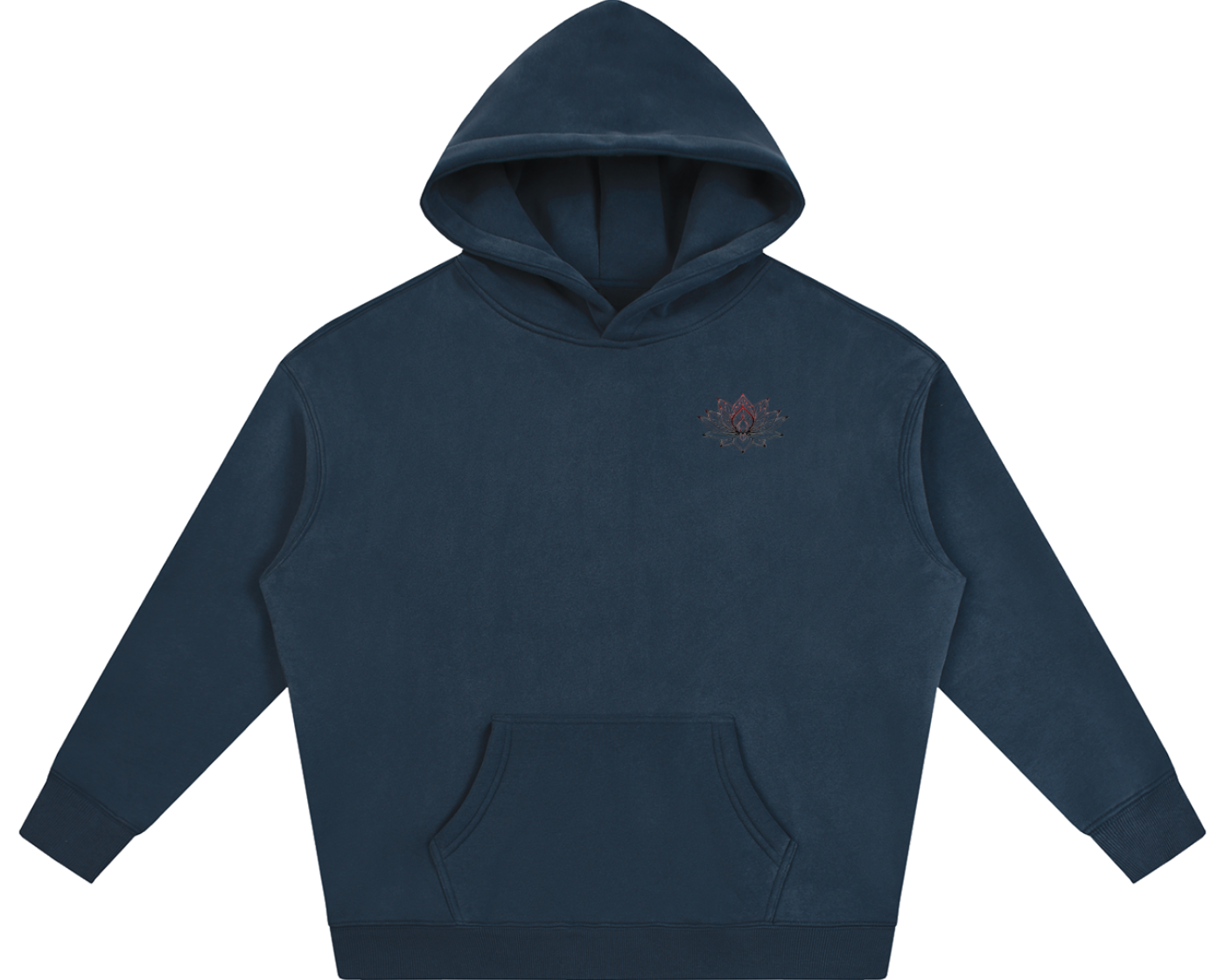 Awaken Within Lotus Oversized Fleece Hoodie