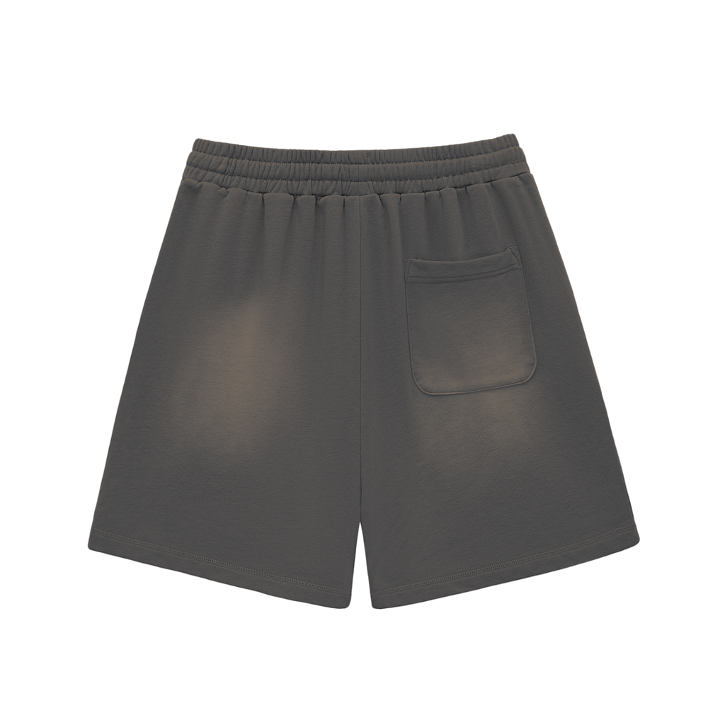 Awaken Within Apparel Lotus Flower- Sun Fade Raw Edge Cotton Shorts