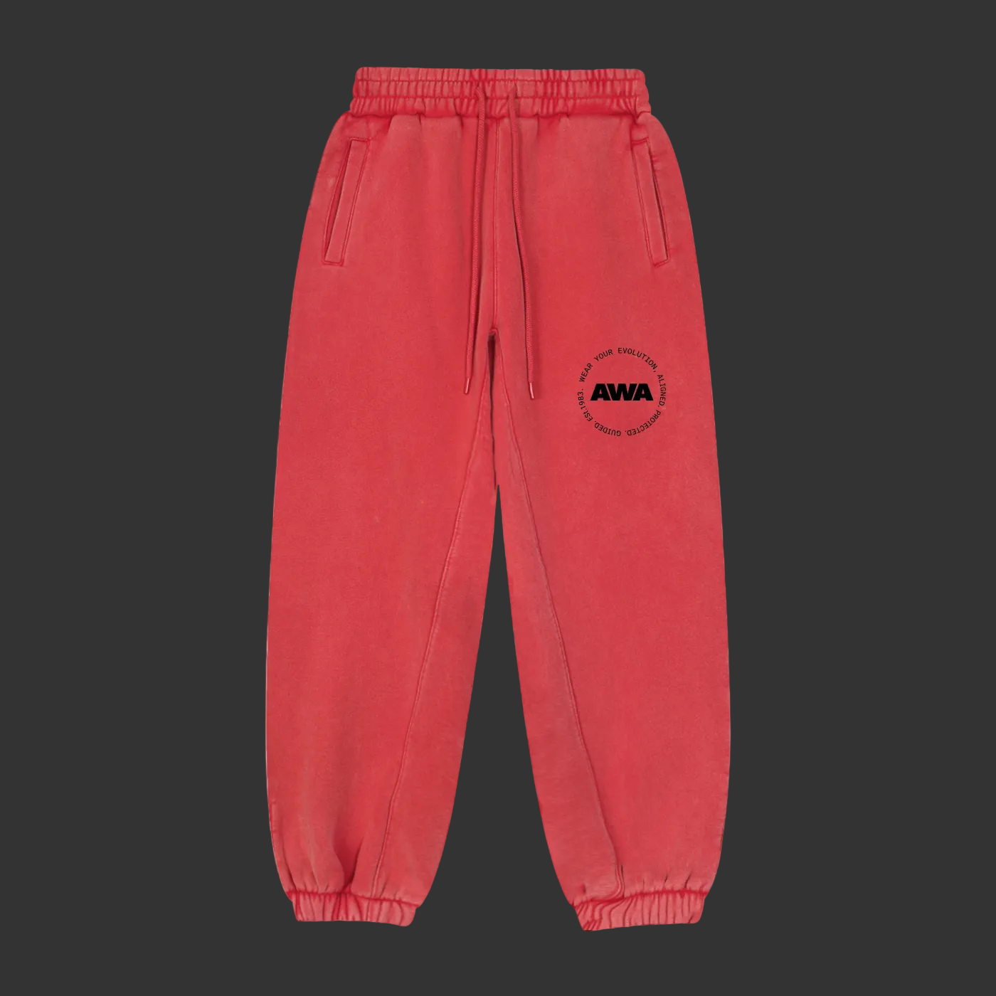 AWA Logo- Fleeced Jogger Sweatpants- Awaken Within Apparel
