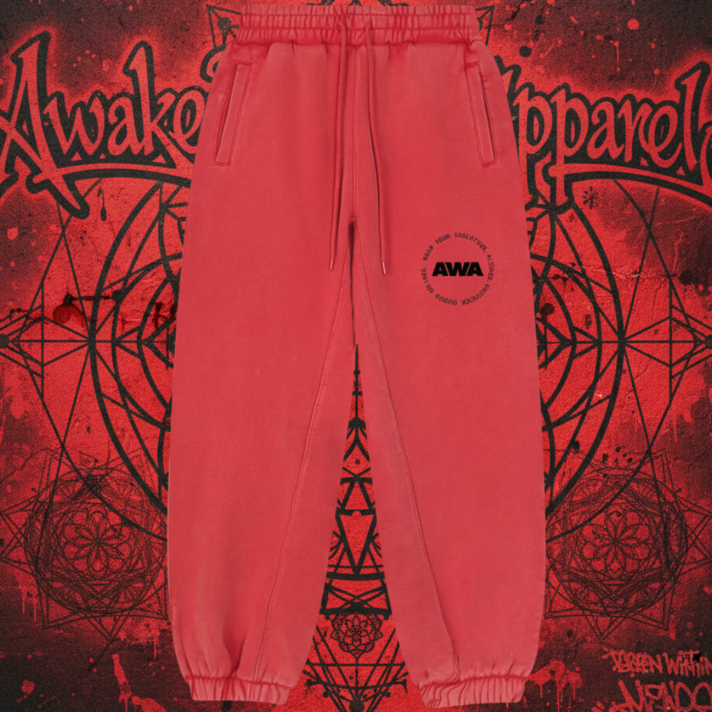 AWA Logo Fleeced Jogger Sweatpants